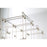 Eurofase Linwood Rectangular LED Chandelier, Chrome/Frosted