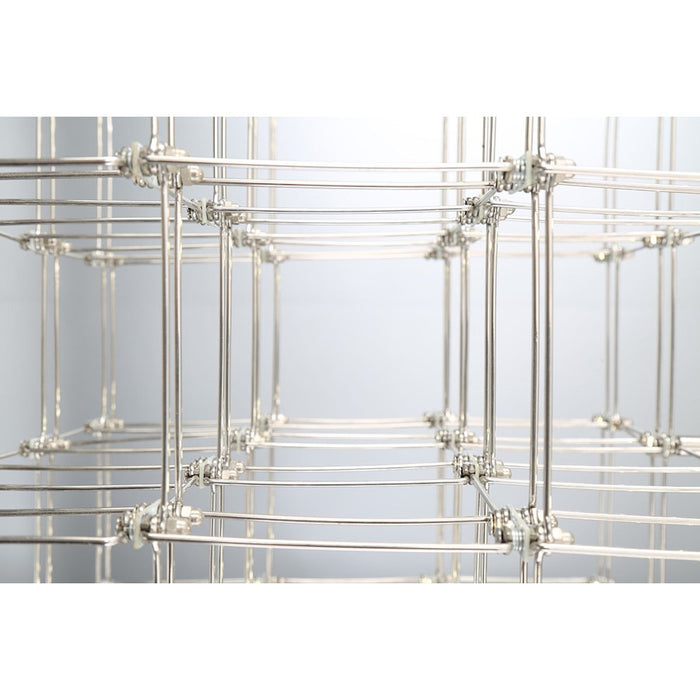 Eurofase Linwood Rectangular LED Chandelier, Chrome/Frosted