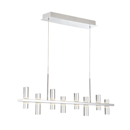 Eurofase Netto Linear LED Chandelier, Chrome/Clear