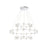 Eurofase Netto LED Chandelier, Chrome/Clear