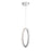 Eurofase Scoppia LED Pendant, Chrome/Clear