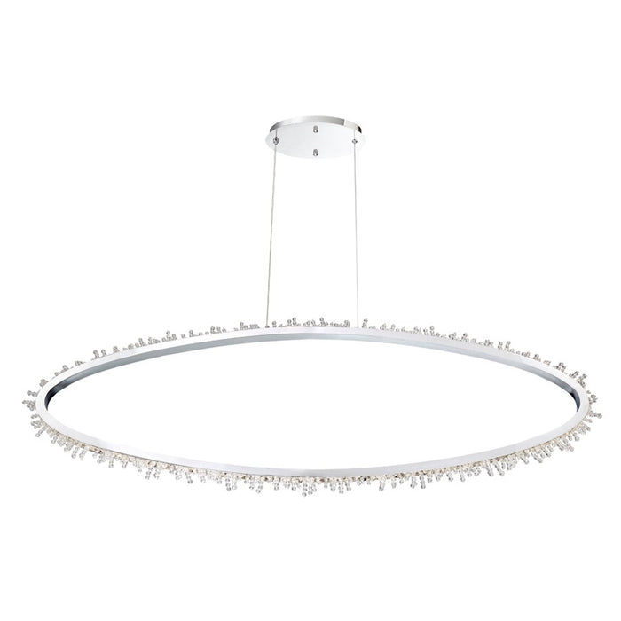Eurofase Scoppia Oval LED Chandelier, Chrome/Clear