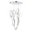 Eurofase Scoppia 9-Light LED Chandelier, Chrome/Clear