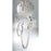 Eurofase Scoppia 9-Light LED Chandelier, Chrome/Clear