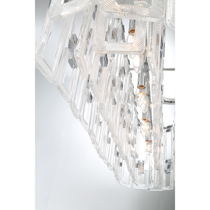 Eurofase Viviana 26-Light Chandelier, Chrome/Clear
