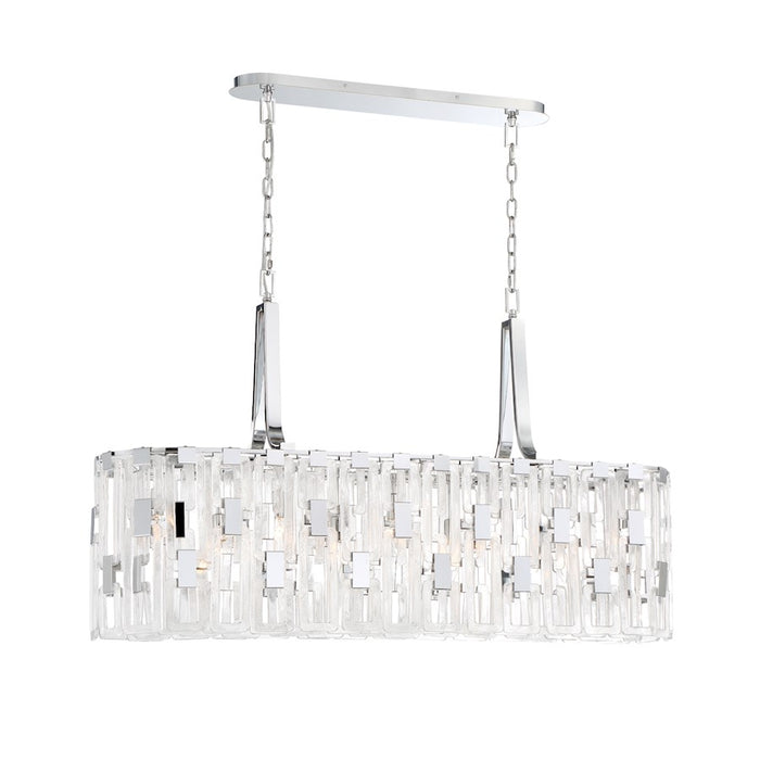 Eurofase Viviana Oval Chandelier, Chrome/Clear