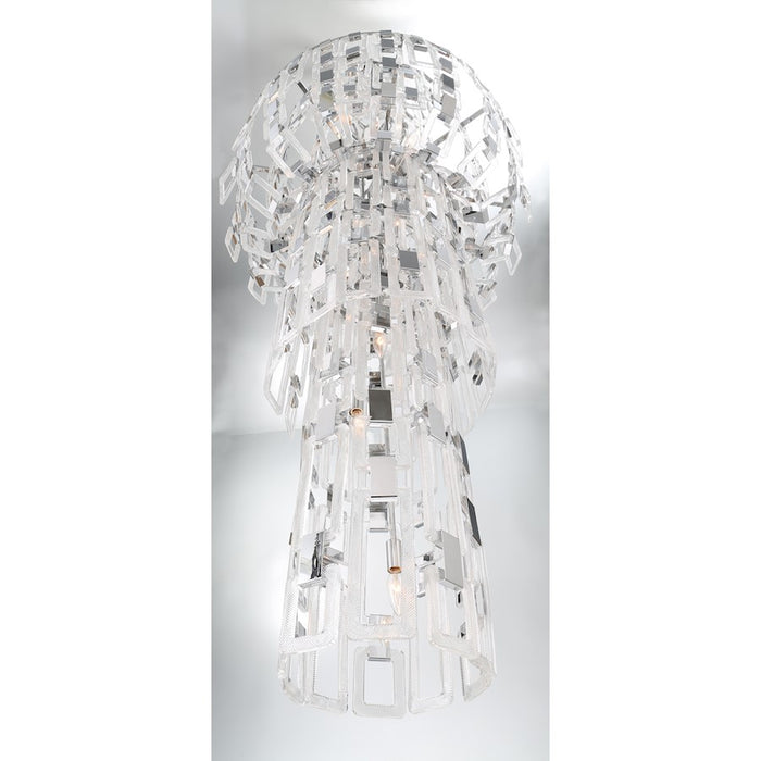 Eurofase Viviana Oval Chandelier, Chrome/Clear