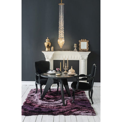 Eurofase Cascata 9-Light Chandelier, Polished Gold/Amber