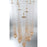 Eurofase Cascata 9-Light Chandelier, Polished Gold/Amber