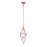 Eurofase Verdino LED Pendant, Rose Gold/Clear