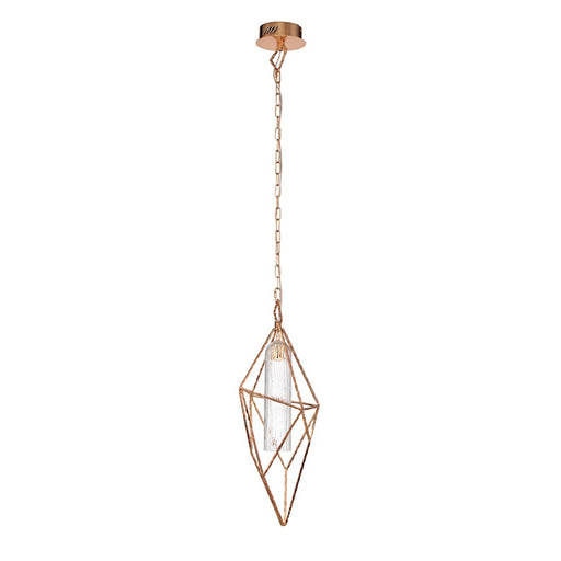 Eurofase Verdino LED Pendant, Rose Gold/Clear