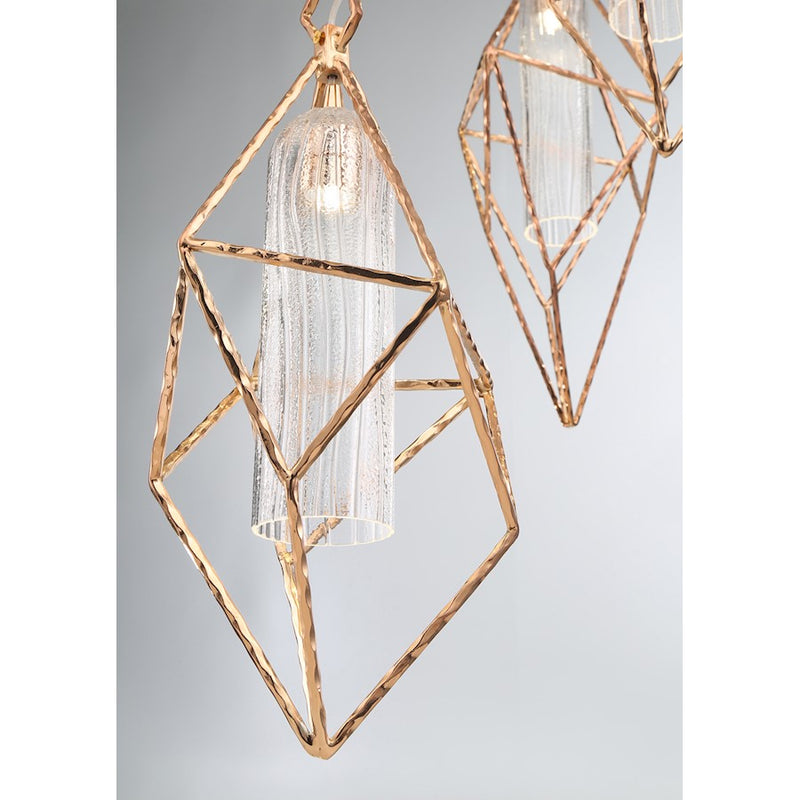 Eurofase Verdino LED Pendant, Rose Gold/Clear