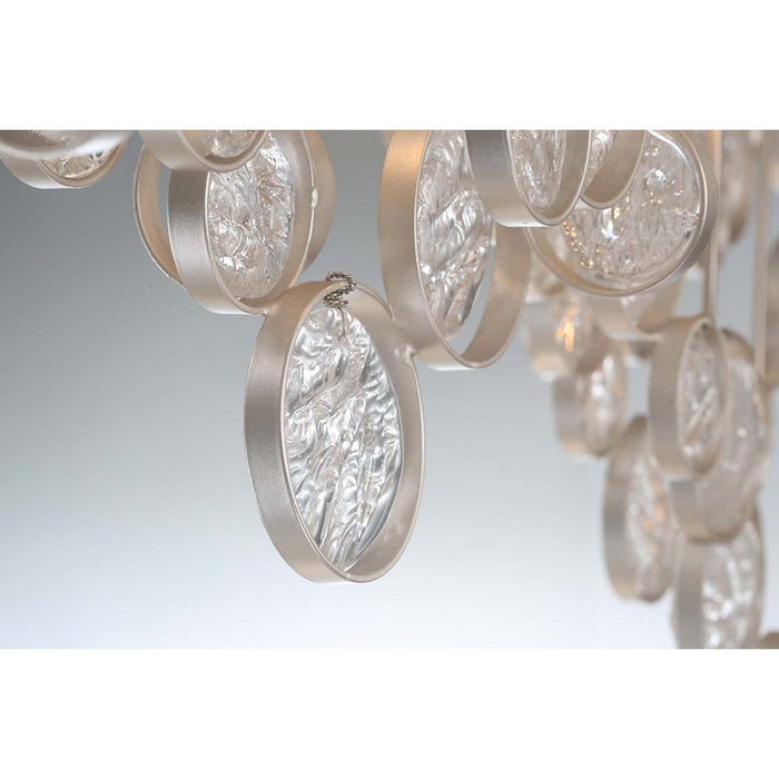 Eurofase Trento Oval Chandelier, Champagne Silver/Clear
