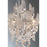 Eurofase Trento Oval Chandelier, Champagne Silver/Clear