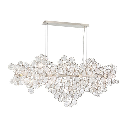 Eurofase Trento Oval Chandelier, Champagne Silver/Clear