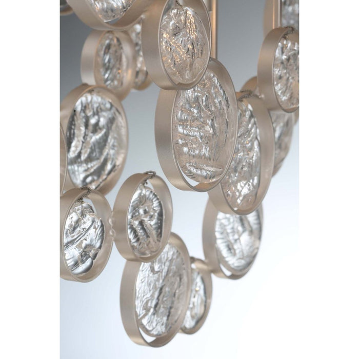 Eurofase Trento Oval Chandelier, Champagne Silver/Clear