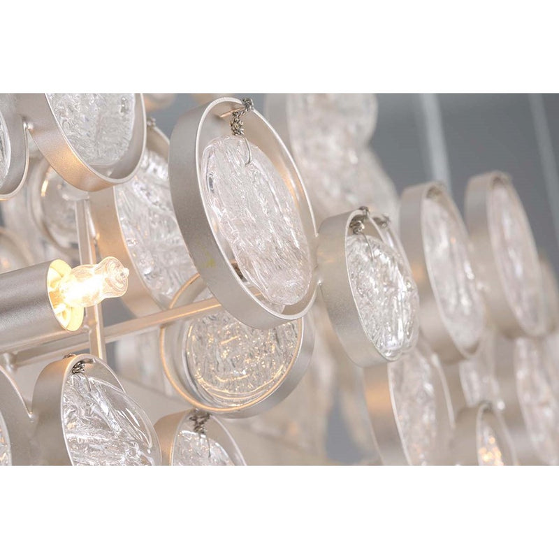 Eurofase Trento Oval Chandelier, Champagne Silver/Clear