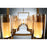 Eurofase Londra 24-Light Rectangular LED Chandelier, Brass/Amber