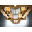 Eurofase Londra 24-Light Rectangular LED Chandelier, Brass/Amber