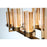 Eurofase Londra 24-Light Rectangular LED Chandelier, Brass/Amber