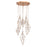 Eurofase Verdino 25" Round Chandelier, Rose Gold/Seeded Glass