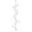 Eurofase Burlington 18-Light Stair Chandelier, Chrome/Opal White