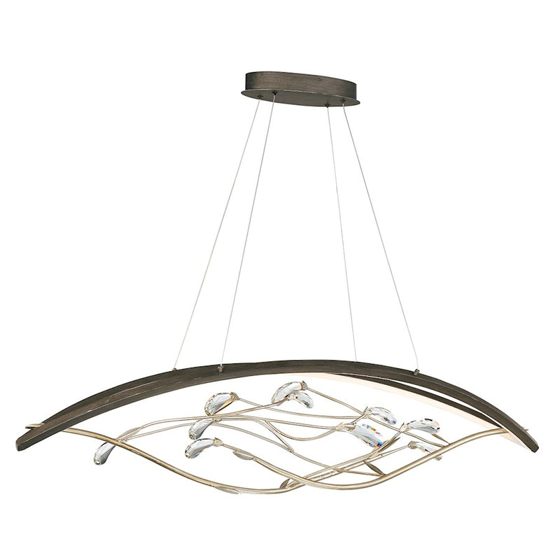 Eurofase Basilica Oval LED Chandelier, Oil Rubbed Bronze/Clear