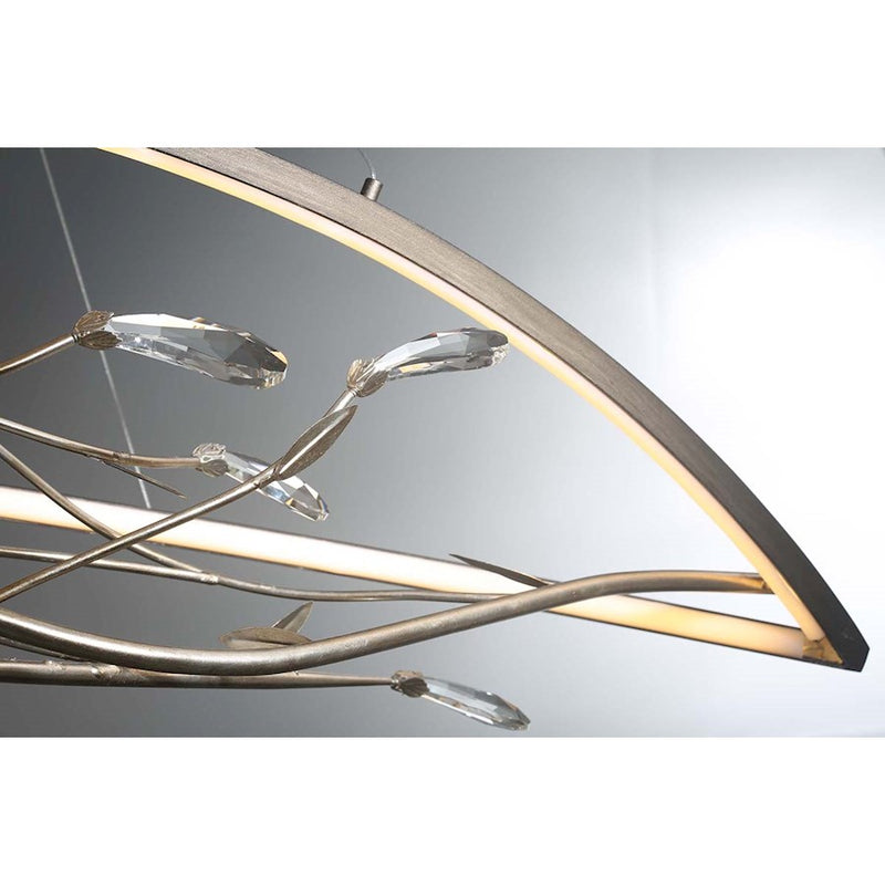 Eurofase Basilica Oval LED Chandelier, Oil Rubbed Bronze/Clear