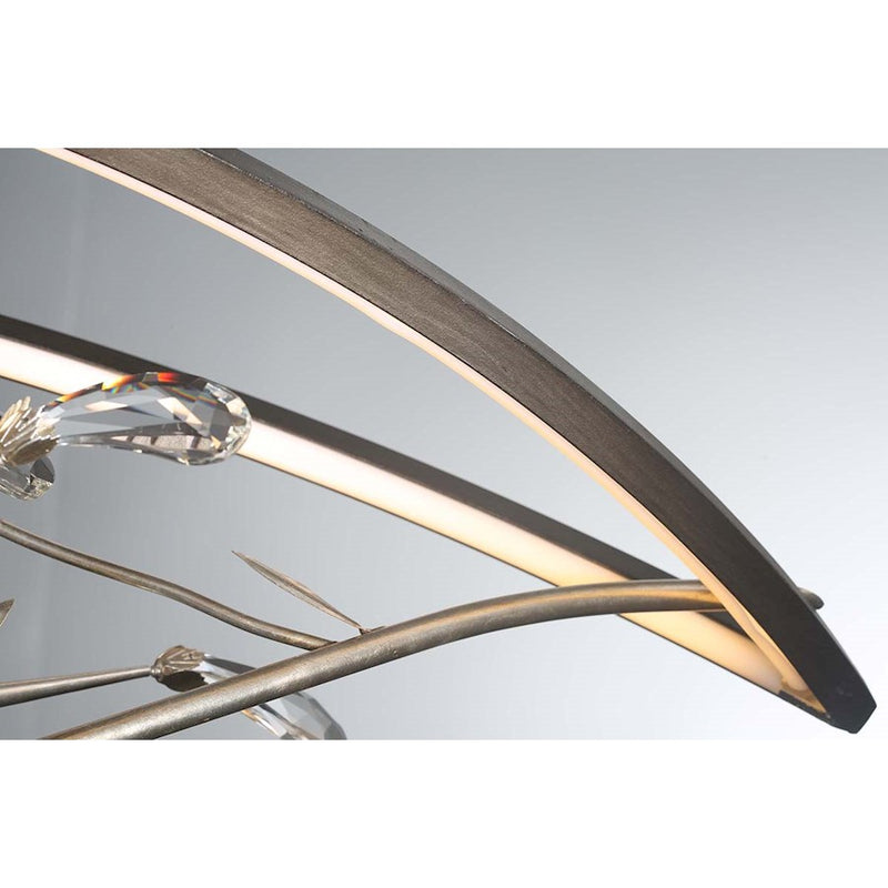 Eurofase Basilica Oval LED Chandelier, Oil Rubbed Bronze/Clear