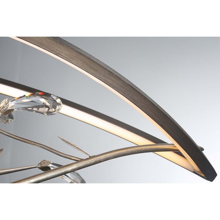 Eurofase Basilica Oval LED Chandelier, Oil Rubbed Bronze/Clear