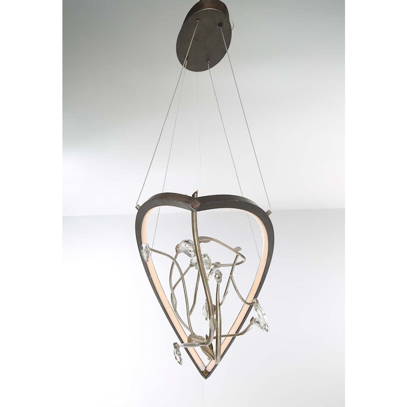 Eurofase Basilica Oval LED Chandelier, Oil Rubbed Bronze/Clear