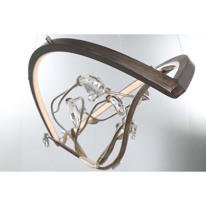 Eurofase Basilica Oval LED Chandelier, Oil Rubbed Bronze/Clear