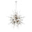 Eurofase Bonazzi 12-Light Chandelier, Chrome/Smoke/Clear/Frosted