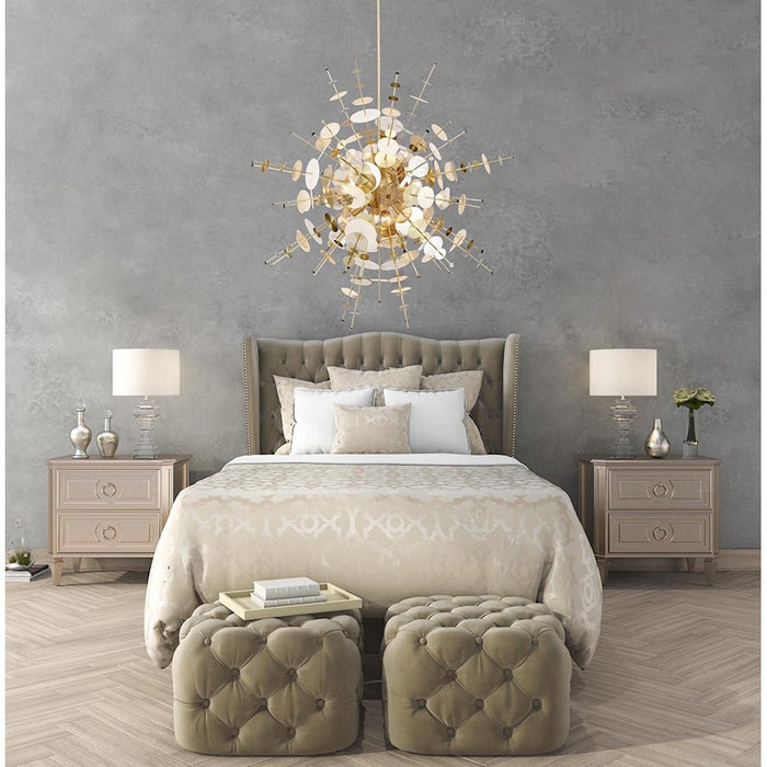 Eurofase Bonazzi 12-Light Chandelier, Chrome/Smoke/Clear/Frosted