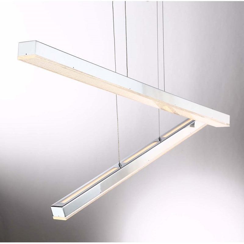 Eurofase Santi LED Wall Sconce, Chrome/Clear