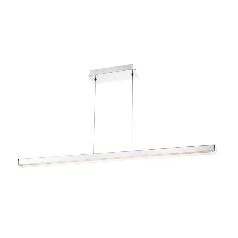 Eurofase Santi Linear LED Chandelier, Chrome/Clear