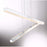 Eurofase Santi Linear LED Chandelier, Chrome/Clear