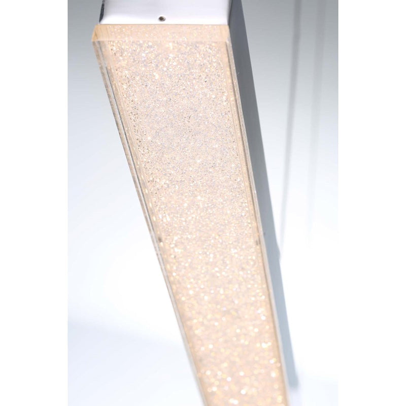 Eurofase Santi Linear LED Chandelier, Chrome/Clear