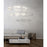 Eurofase Fanton Large LED Chandelier, Chrome/Frosted
