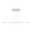 Eurofase Ormont Linear LED Chandelier, Brushed Nickel/Frosted