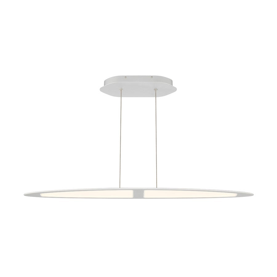 Eurofase Ormont Linear LED Chandelier, Brushed Nickel/Frosted