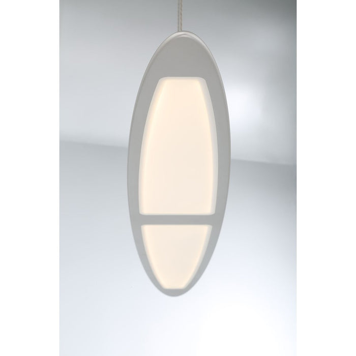 Eurofase Ormont Linear LED Chandelier, Brushed Nickel/Frosted