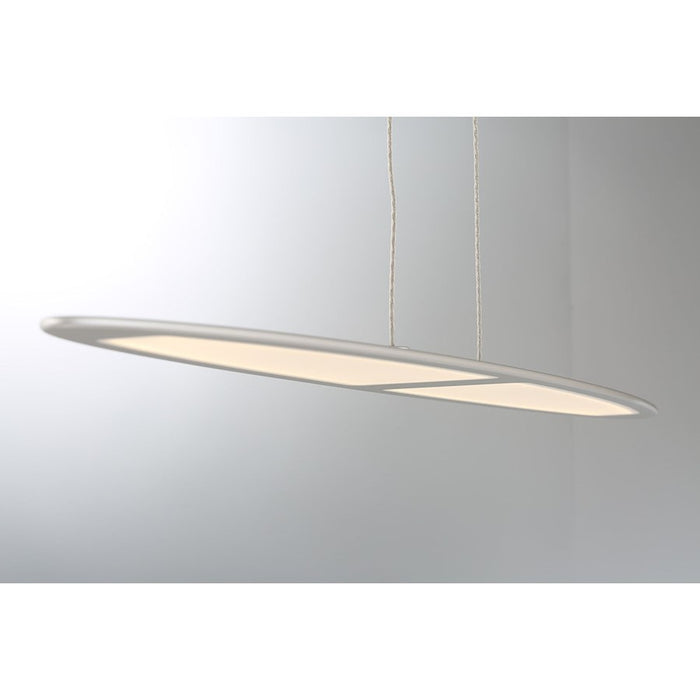 Eurofase Ormont Linear LED Chandelier, Brushed Nickel/Frosted