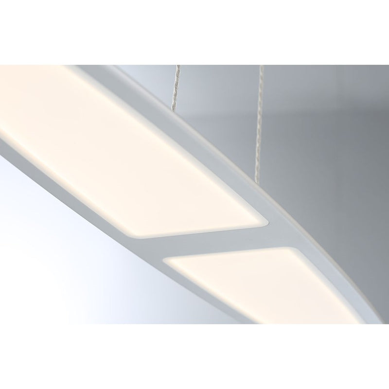Eurofase Ormont Linear LED Chandelier, Brushed Nickel/Frosted