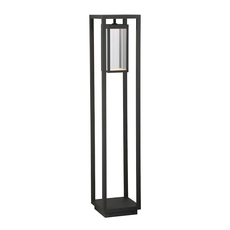 Eurofase Small LED Bollard, Graphite Grey/Clear
