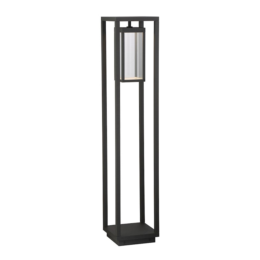 Eurofase Small LED Bollard, Graphite Grey/Clear