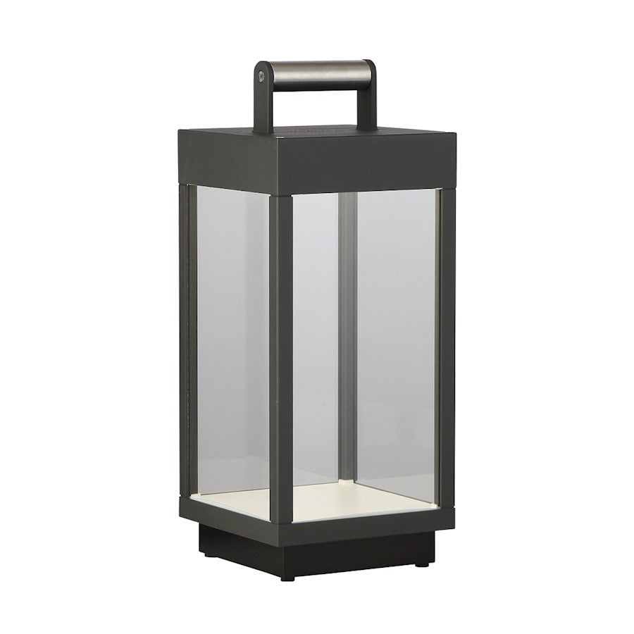 Eurofase Outdoor 1-Light Outdoor Portable, Graphite Grey/Clear