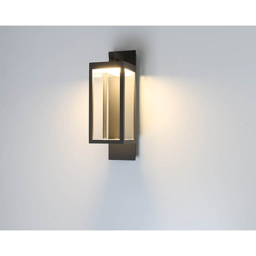 Eurofase Outdoor LED Outdoor Wall Mount, Graphite Grey/Clear