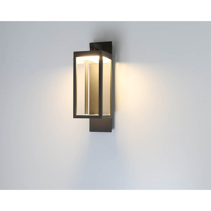 Eurofase Outdoor LED Outdoor Wall Mount, Graphite Grey/Clear