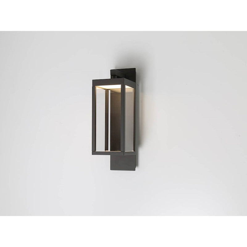 Eurofase Outdoor LED Outdoor Wall Mount, Graphite Grey/Clear